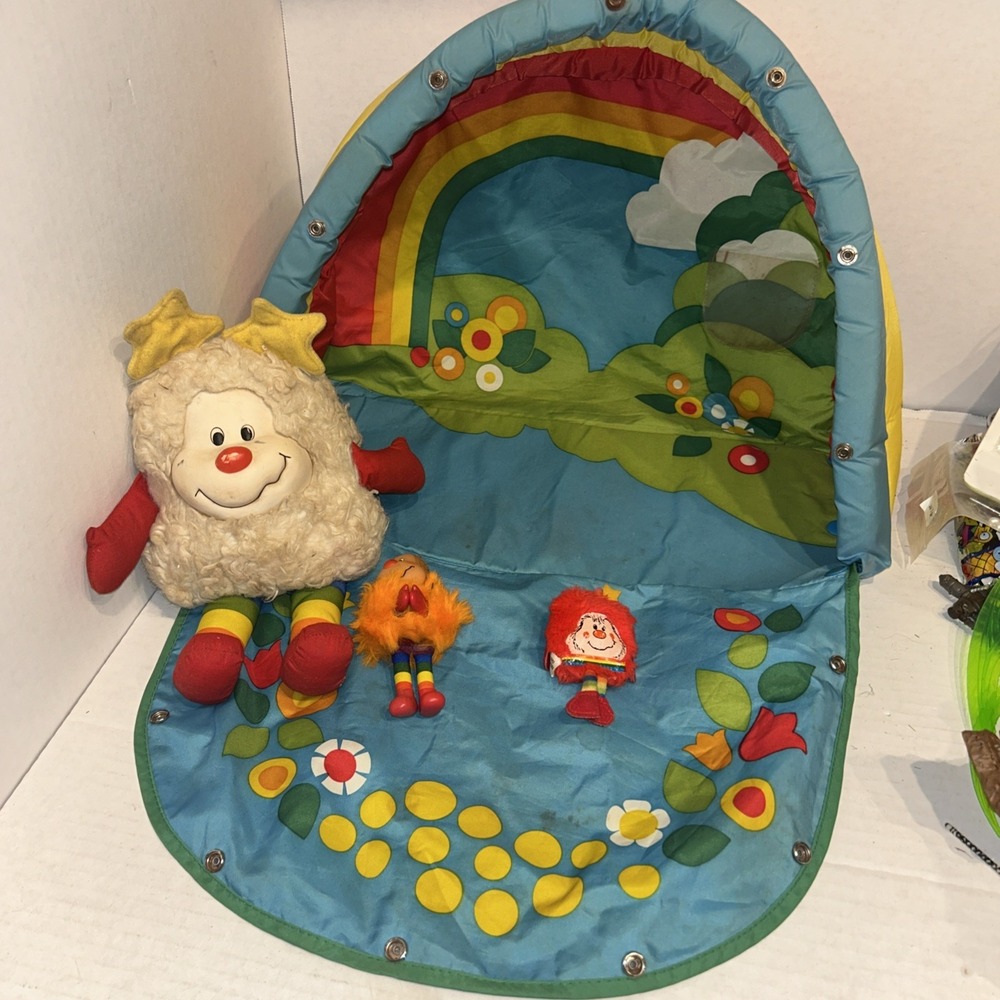 VIntage 1983 Rainbow Brite Collection Sprite Dolls With‎ Case